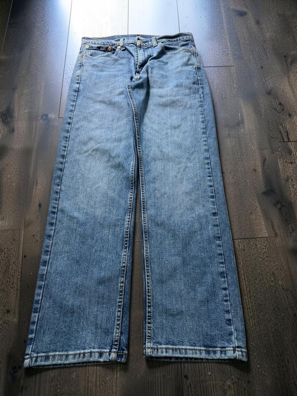 Levi’s 505 Jeans Men’s 32x30 Blue Solid Regular Fit Y2K